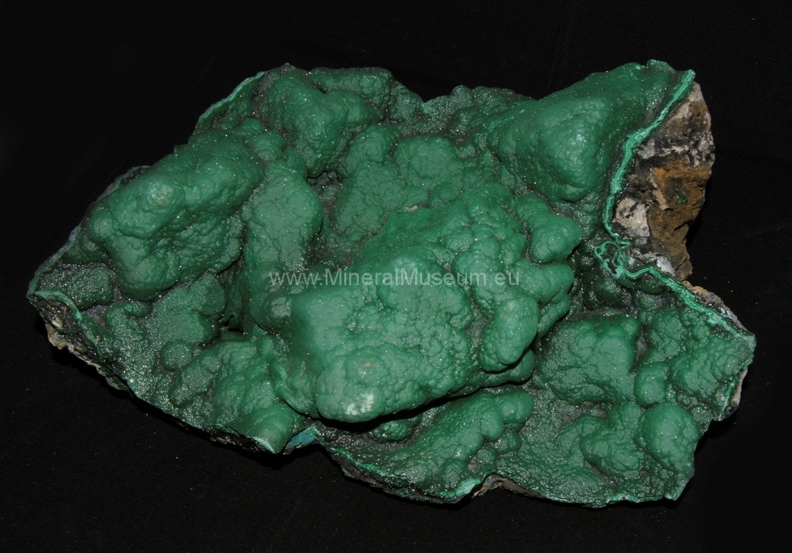 malachite Democratic Republic of the Congo (formerly Zaire) Lukuni Mine in Katanga Province.JPG